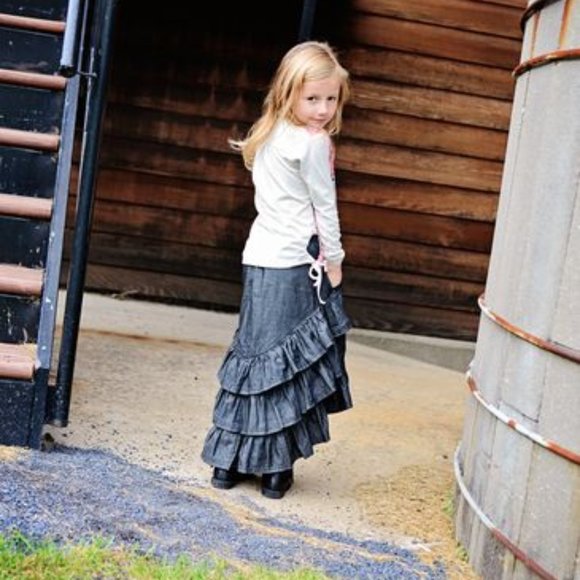 ❤️ Paper Wings Girls Ruffle Tier Skirt; Size 14 - Picture 1 of 6